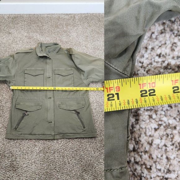 Joie NWT Olive Green Jenita Utility Jacket Size L NWT - Picture 14 of 16